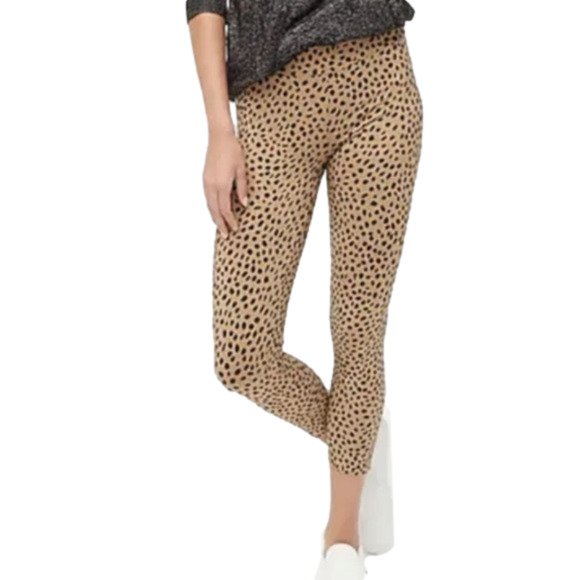 J. Crew Pants - 𝅺j. Crew Cropped Cheetah Print Legging - Medium